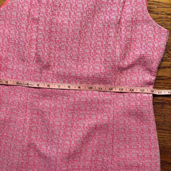 Calvin Klein A line Sleeveless Pink Midi Dress Size 10 Preppy - Picture 7 of 11